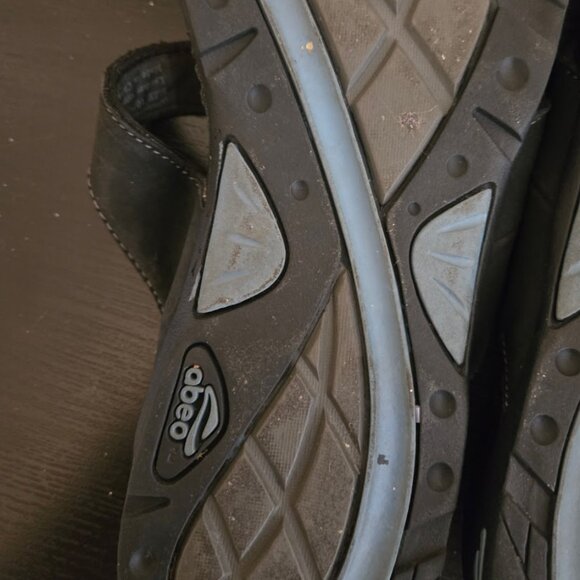 Abeo Loma‎ black suede leather slides sandals Size 10 - Picture 4 of 5